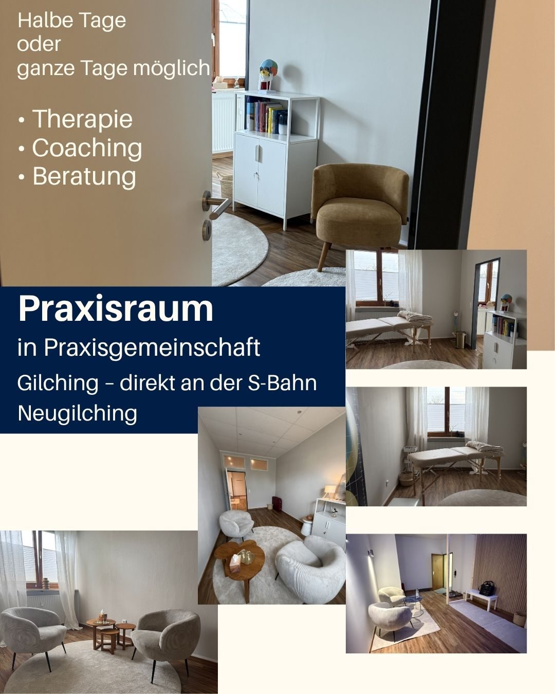 Therapieraum in Praxisgemeinschaft | KORPUS 8 – Studio für Aufrichtung & Balance | Gilching - Bild 1